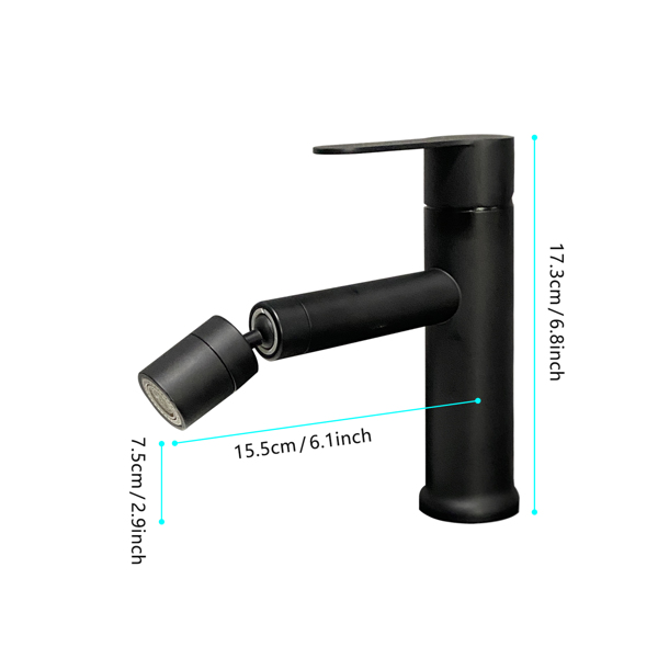 Bathroom sink faucet, single hole bathroom faucet modern single handle vanity basin faucet