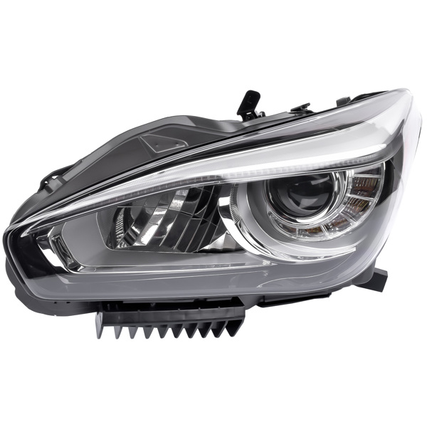 Headlight Assembly Non AFS Full LED For Infiniti Q70 Sedan 2015-2019 Driver Side Headlamp 26060-4AP0A 260604AP0A 26060-4AP0B 260604AP0B