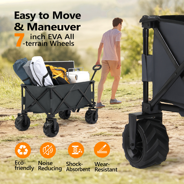  42*22*36in Grey Garden Folding Cart