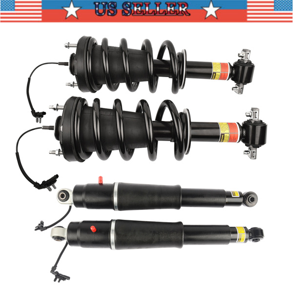 2 Front Strut Assys + 2 Rear Shock Absorbers for Cadillac Escalade Chevrolet Suburban Tahoe GMC Yukon 2015-2020 84977478 23151122 23290660