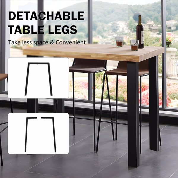 Coffee Table Legs 28"Hx30"W, Heavy Duty Desk Legs with Anti-Slip Feet Pads, U Shape Detachable Modern Bench Legs, Alloy Steel Furniture Metal Legs for DIY Bench Desk Chairs Dining End Table, 2Pair