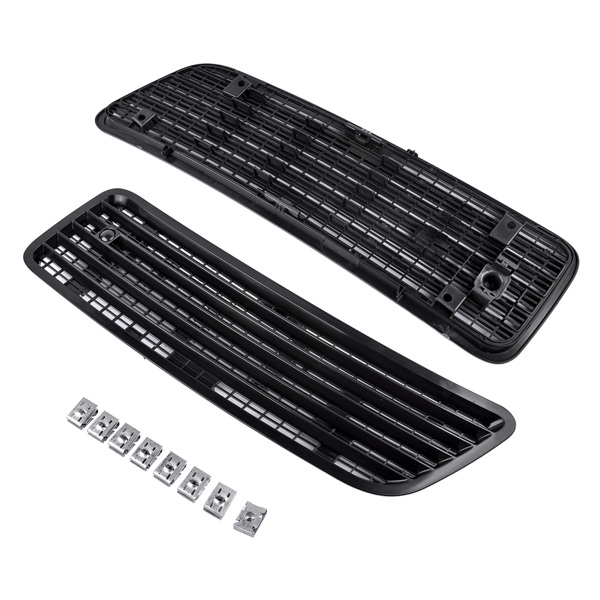 Pair Left & Right Side Hood Air Vent Grille Cover for Mercedes W221 S550 2007-2013