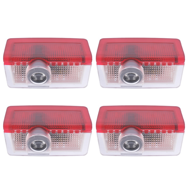 Set of 4 Car Logo Door Light Welcome Light For Mercedes-Benz W176 W205 W166 W212