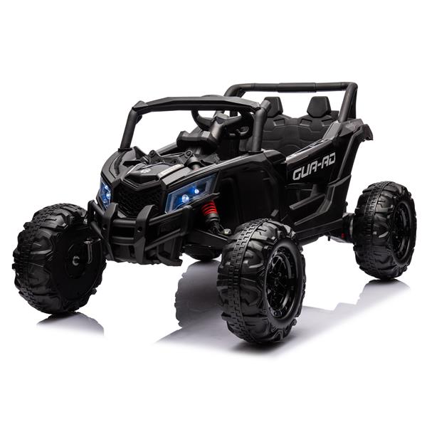 12V Ride On Car with Remote Control,UTV ride on for kid,3-Point Safety Harness, Music Player (USB Port/Volume Knob/Battery Indicator), LED Lights, High-Low Speed Switch - Off-Road Adventure for Kids