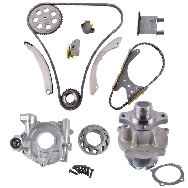 Timing Chain Kit + Water Pump + Oil Pump For Chevy Colorado GMC Canyon Hummer H3 Isuzu i-290 i-370 2.9L 3.7L