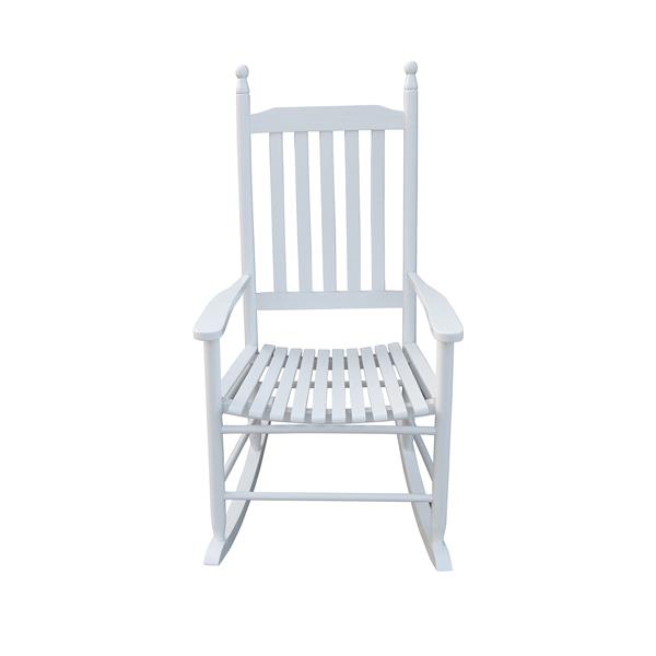 wooden porch rocker chair  WHITE, without mat