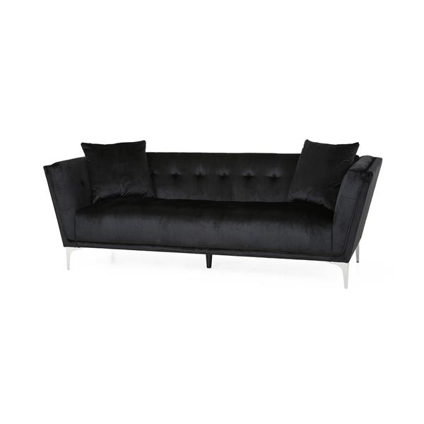 Mirod Comfy 3-seat Sofa with Metal Legs, Modern for Living Room and Study