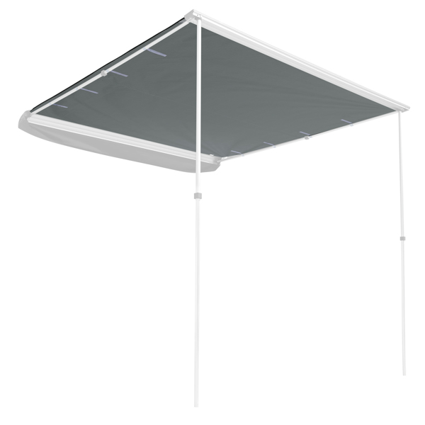 250 x 250cm Canopy for Carside Awning,Rooftop Pullout Ripstop UPF50+ Side Awning, Reinforced Hinges & Poles for Jeep/SUV/Truck/Van only Roof （ No shipping on weekends.）