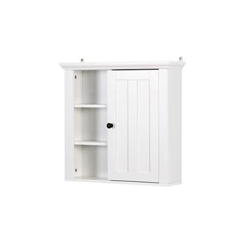 Bathroom Wooden Wall Cabinet with a Door 20.86x5.71x20 inch