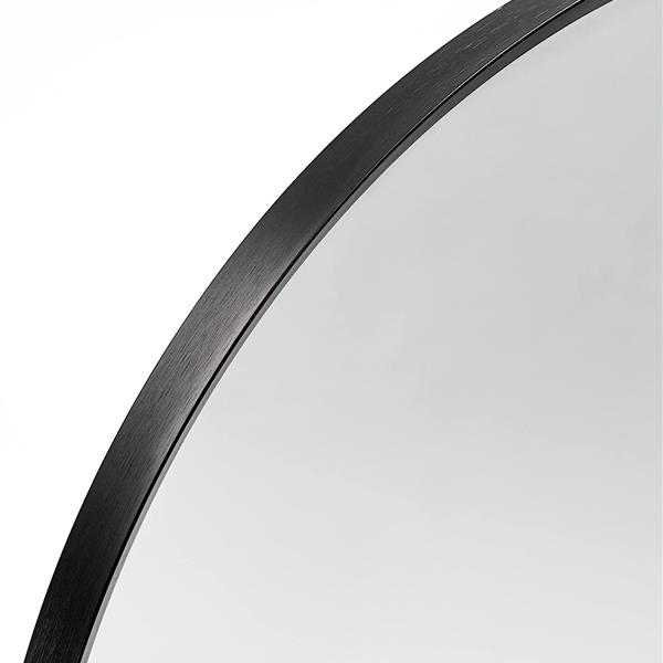 Black 20x30 INCH Metal Arch Barhroom mirror