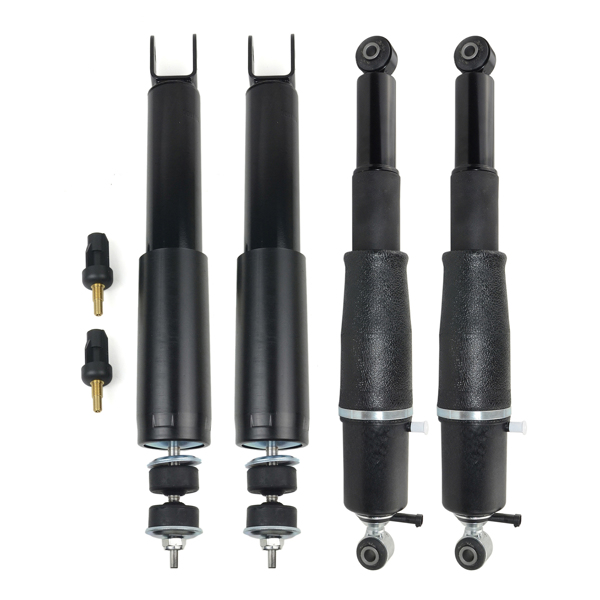 Air Suspension Struts & Shocks Front & Rear Set of 4 For Chevy Avalanche 1500 Suburban 1500 Tahoe Cadillac Escalade GMC Yukon 2000-2006 22187155 19300046