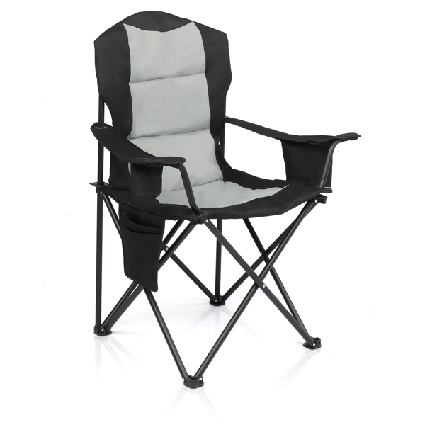  35*22*41in  Camping Chair Fishing Chair Folding Chair Black Gray