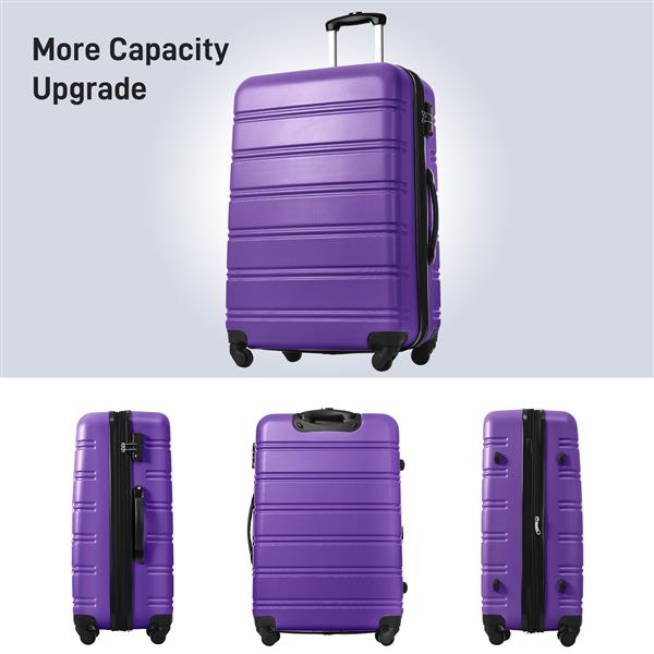 Hardshell Luggage Sets 2Pcs + Bag Spinner Suitcase with TSA Lock Lightweight 20" + 28"