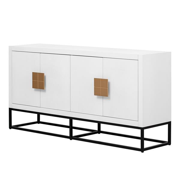 Light Luxury Designed Cabinet with Unique Support Legs and Adjustable Shelves, Suitable for Living Rooms, Corridors, and Study Rooms.