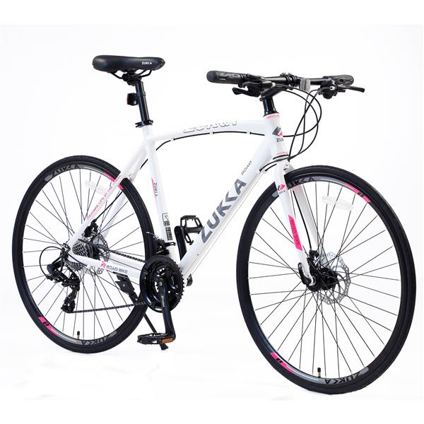 24 Speed Hybrid bike Disc Brake 700C Road Bike For men women's City Bicycle