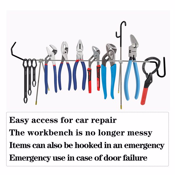 Multifunctional car repair parts holder, slot hook tool, camping bracket, tow hook extension tool, emergency long distance hook tool, camping light repair light bracket, brake caliper hook, fifth whee