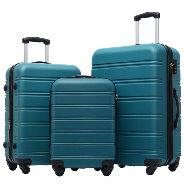 Hardshell Luggage Sets 3 Pcs Spinner Suitcase with TSA Lock Lightweight 20''24''28''