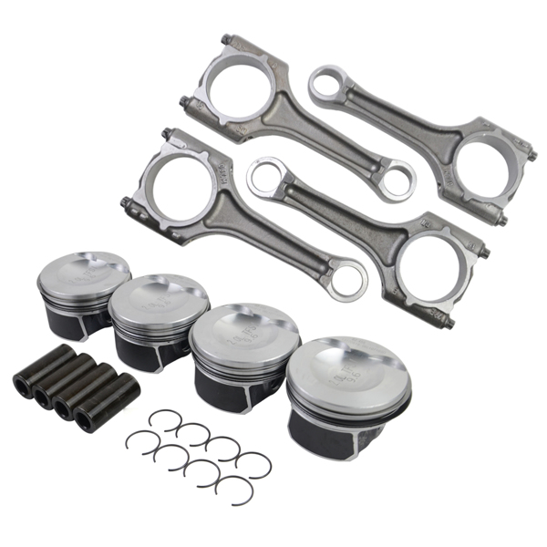 Pistons Connecting Rods 23mm Set For 2.0 TFSI Audi VW A4 Q5 Jetta GTI CAE CCTA 06H198401A 06J198401D