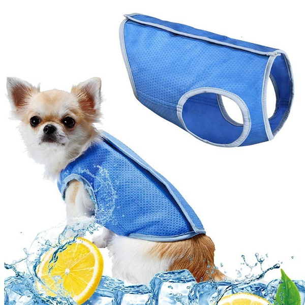 Summer Cooling Vest - Ultimate Heat Relief for Dogs and Cats, Stylish Pet Apparel for Outdoor Activities, Breathable and Comfortable Design for Hot Days （L码）