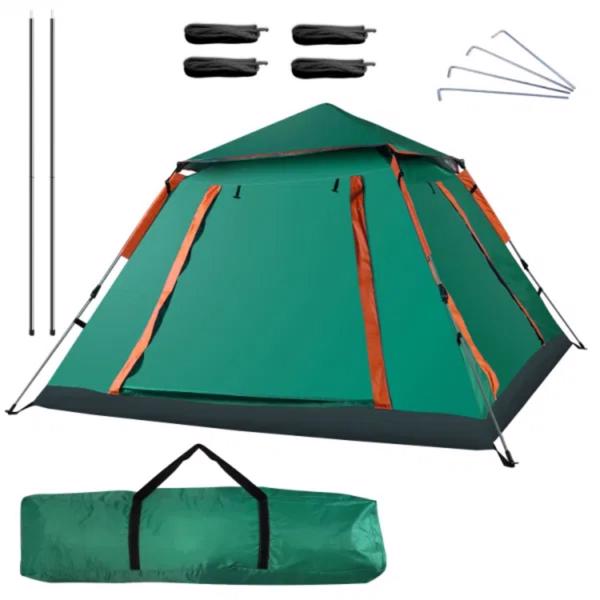 2-3 Person Camping Tent Outdoor Foldable Waterproof Tent with 2 Mosquito Nets Windows Carrying Bag for Hiking Climbing Adventure Fishing(No shipments on weekends, banned from Amazon)