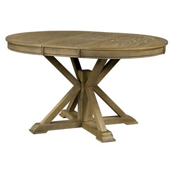 Retro Functional Extendable Dining Table with a 12\\" Leaf for Dining Room and Living Room (Natural Wood Wash)