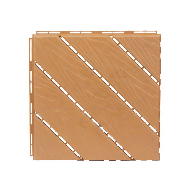 Plastic Interlocking Deck Tiles, 27 Pack, 11.8"x11.8" Waterproof Flooring Tiles for Indoor and Outdoor, Patio Floor Decking Tiles for Porch Poolside Balcony Backyard, Light Brown