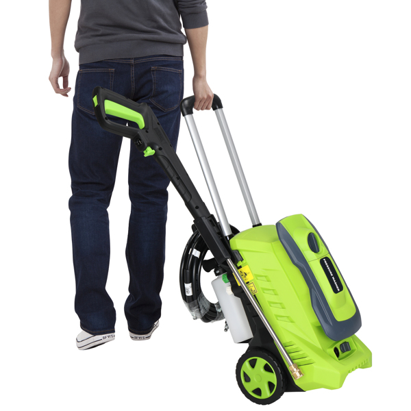 110V,1300PSI 201A 110V,1300PSI,1800W high pressure cleaning machine green