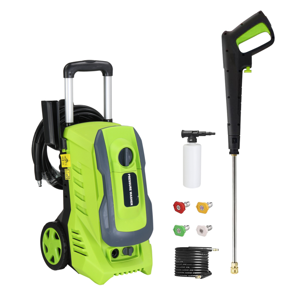 110V,1300PSI 201A 110V,1300PSI,1800W high pressure cleaning machine green