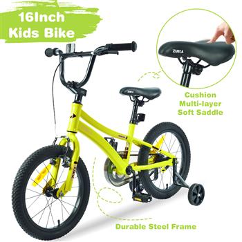 Kids Bike,16 Inch Kids\\' Bicycle with Training Wheels for Boys Age 4-7 Years,Multiple Colors