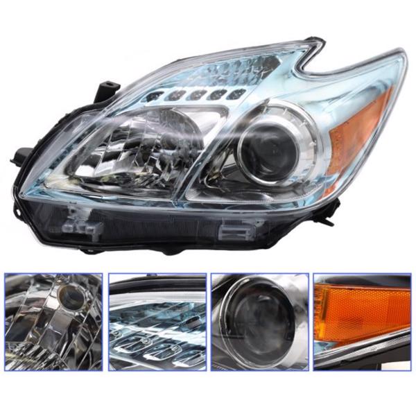 Headlights Assembly Compatible with 2010-2011 Toyota Prius,Driver and Passenger Side