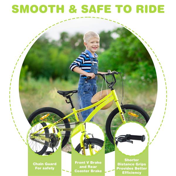 Kids Bike,20 Inch Kids' Bicycle for Boys Age 7-10 Years,Multiple Colors