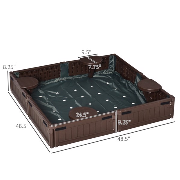 Kids Sandbox with Cover ( Amazon Shipping)（Prohibited by WalMart）