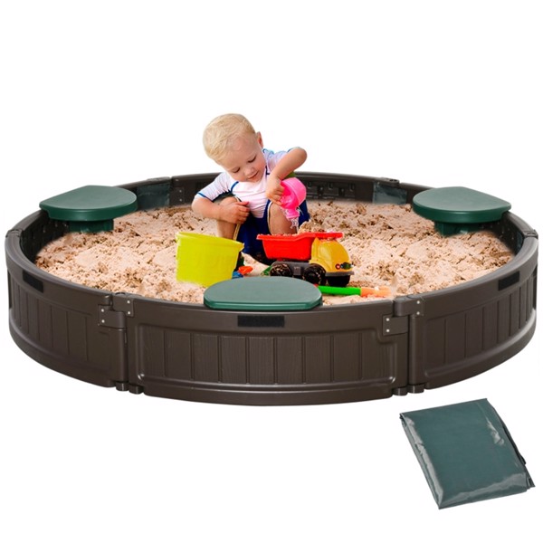 Kids Sandbox with Cover ( Amazon Shipping)（Prohibited by WalMart）