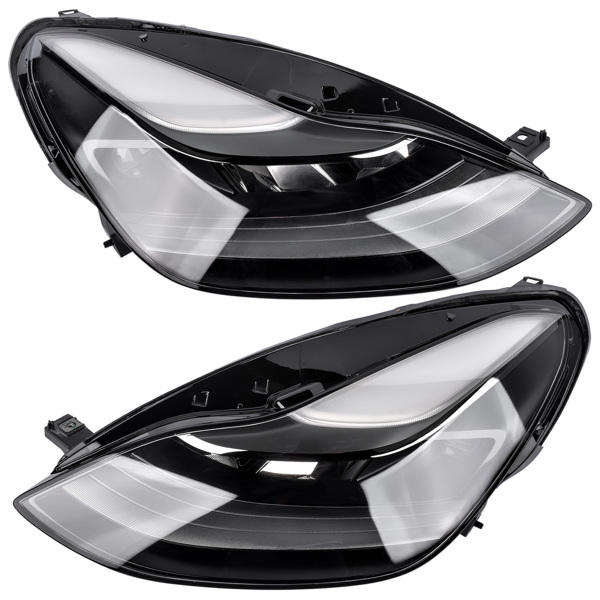 Headlight Light Lamp For Tesla Model 3 Y Front Driver&Passenger Left & Right Side Matrix LED 2021-2023 1514952-00-C 151495200C 1514953-00-C 151495300C