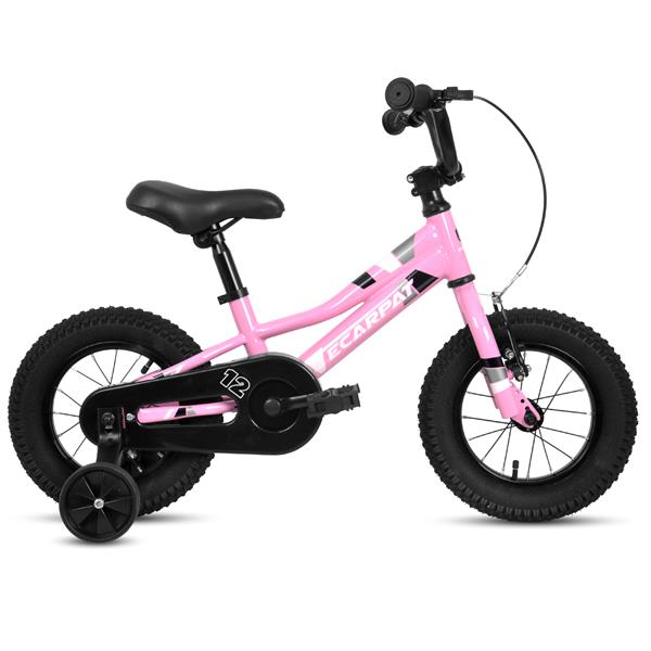 Kids' Bike 12 Inch Wheels, 1 - Speed Boys Girls Child Bicycles  For 2 - 4 Years ,With Removable Training Wheels Baby Toys,Front V Brake, Rear Holding Brake