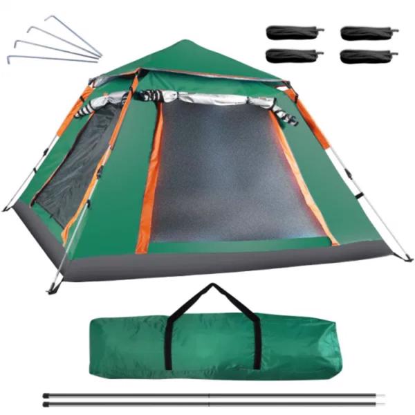 2-3 Person Camping Tent Outdoor Foldable Waterproof Tent with 2 Mosquito Nets Windows Carrying Bag for Hiking Climbing Adventure Fishing(No shipments on weekends, banned from Amazon)