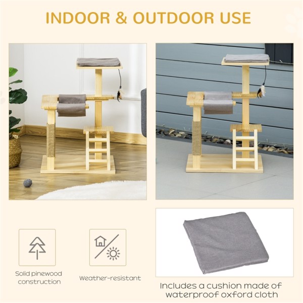 Wooden Cat House/Cat Trees /Cat Climbing Tower ( Amazon Shipping)（Prohibited by WalMart）