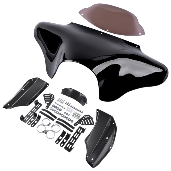 Batwing Fairing Windscreen & Hardware Kit for Harley Heritage Touring Road King Yamaha V Star 650 1100 Classic XVS1100A XVS650A