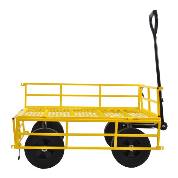 Tools cart Wagon Cart Garden cart trucks make it easier to transport firewood  Yellow