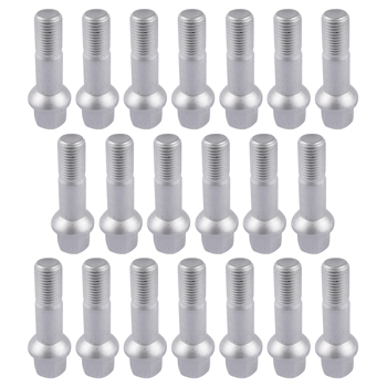 20Pcs Wheel Lug Bolts Nuts for Mercedes S G M R-Class CL600 CL63 AMG CL65 AMG S350 S430 S500 S55 AMG ML550 GL450 G500 0009905307 2204010270
