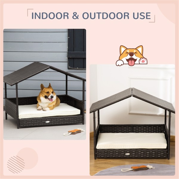 Dog Bed/ Dog House  /  Rattan Pet Sofa ( Amazon Shipping)（Prohibited by WalMart）