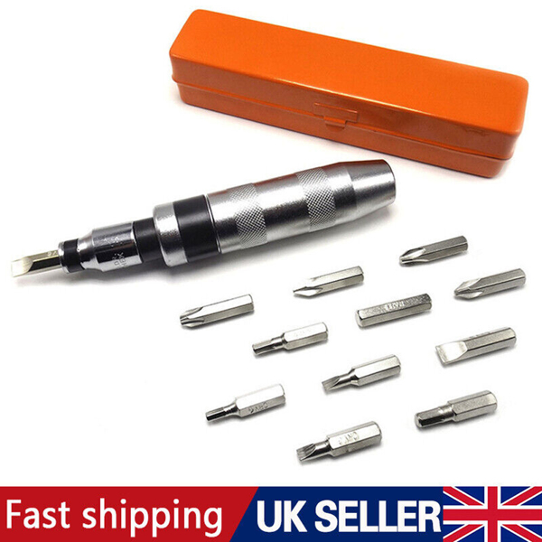 Heavy duty Impact Screwdriver Driver Set 13 Bits 1/2" Sq Dv Pro Tool UK Storage.