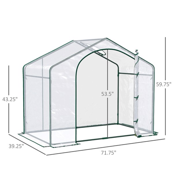 Mini Walk-in Greenhouse ( Amazon Shipping)（Prohibited by WalMart）