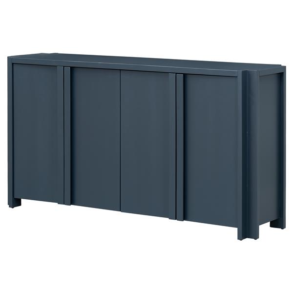 Designed Storage Cabinet Sideboard with 4 Doors , Adjustable Shelves, Suitable for Living Rooms,  Entrance  and  Study Rooms.