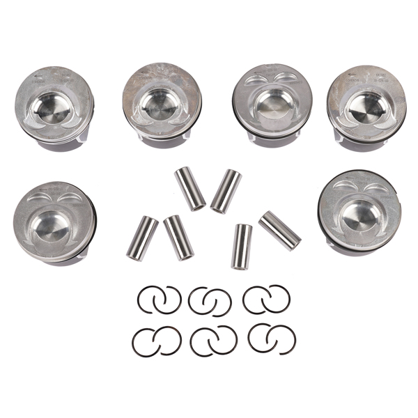 6Pcs Pistons Rings Kit for Phaeton Passat Touareg Porsche Cayenne Audi Q7 06-17