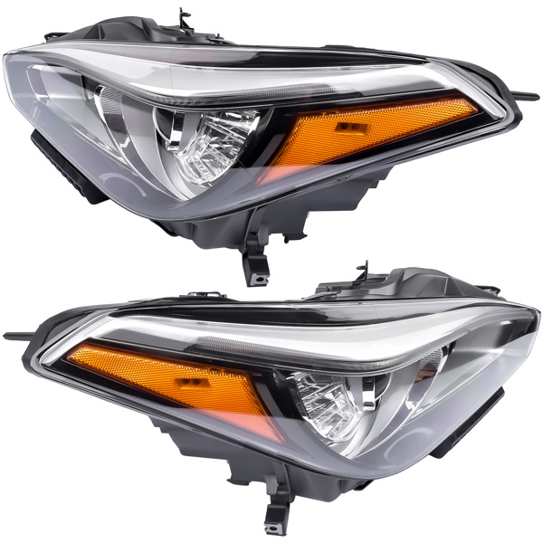 Pair Front Headlight Headlamp Assembly Non AFS Full LED For Infiniti Q70 Sedan 2015-2019 Driver+Passenger Side 260604AP0A 260604AP0B 260104AP0A 260104AP0B