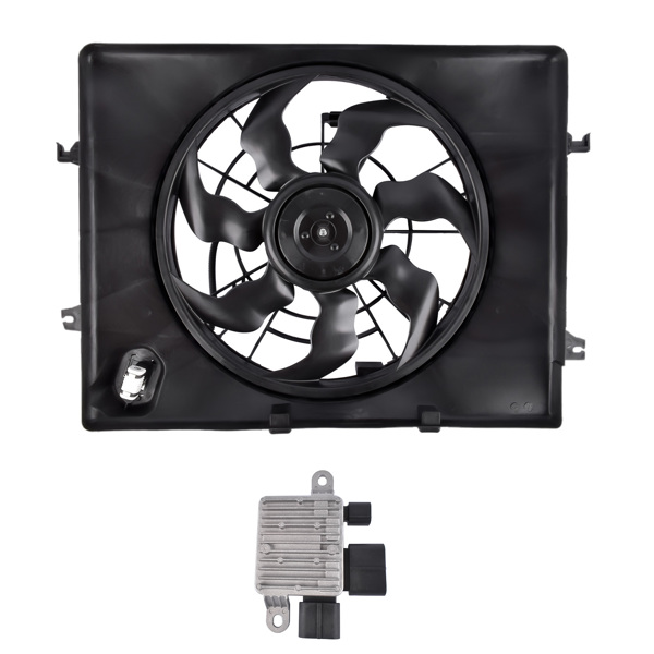 Radiator Condenser Fan Assembly 253802T500 for Hyundai Sonata Kia Optima 2.4L l4