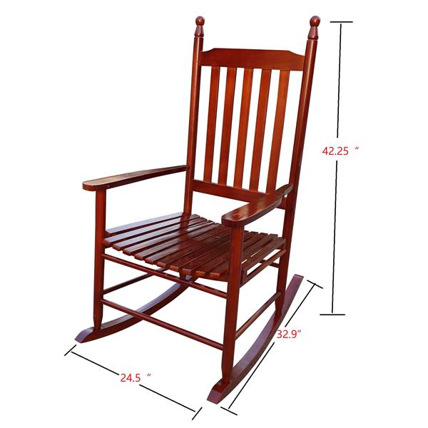 wooden porch rocker chair  Brown