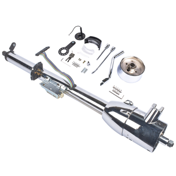 32\\" Chrome Stainless Tilt Steering Column with Key Auto Hot Rod R91004C-32\\"