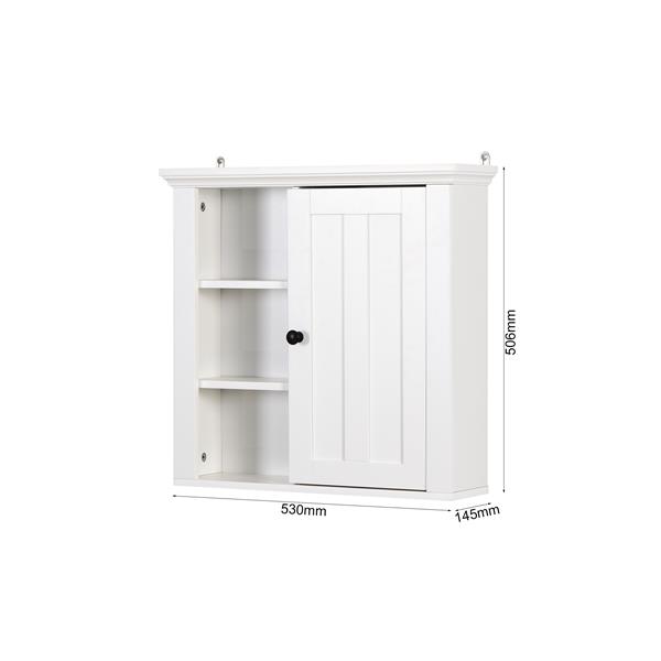 Bathroom Wooden Wall Cabinet with a Door 20.86x5.71x20 inch